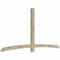 Ekena Millwork Bellingham Rough Sawn Timber Gable Bracket, Douglas Fir, 108"W x 54"H x 4"D x 4"F, 12/12 Pitch GBW108X54X0404BEL00RDF - alternate 3